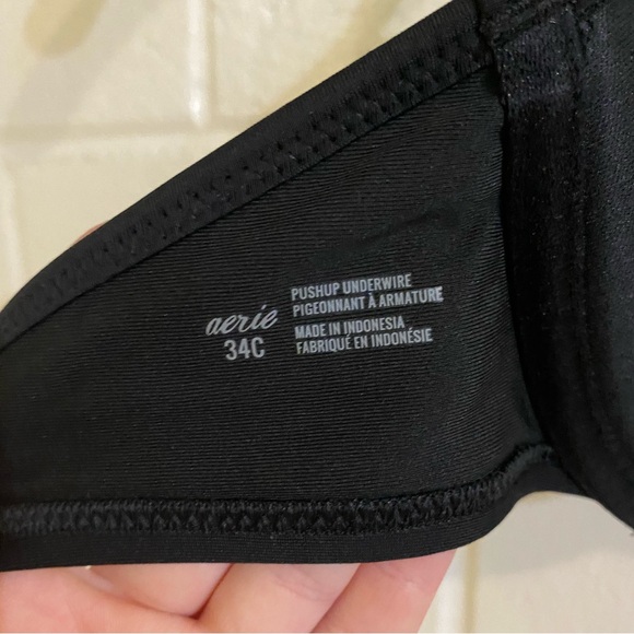 Aerie American Eagle twist front push-up underwire halter bikini swim top - Picture 5 of 8